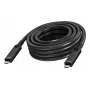 Vision - Cable USB - USB-C de 24 pines (M) a USB-C de 24 pines (M) - USB 3.2 Gen 1 / DisplayPort 2.1 - 3 A - 10,0 m - Cable óptico activo (AOC), USB Power Delivery (60 W), compatible con 4K 60