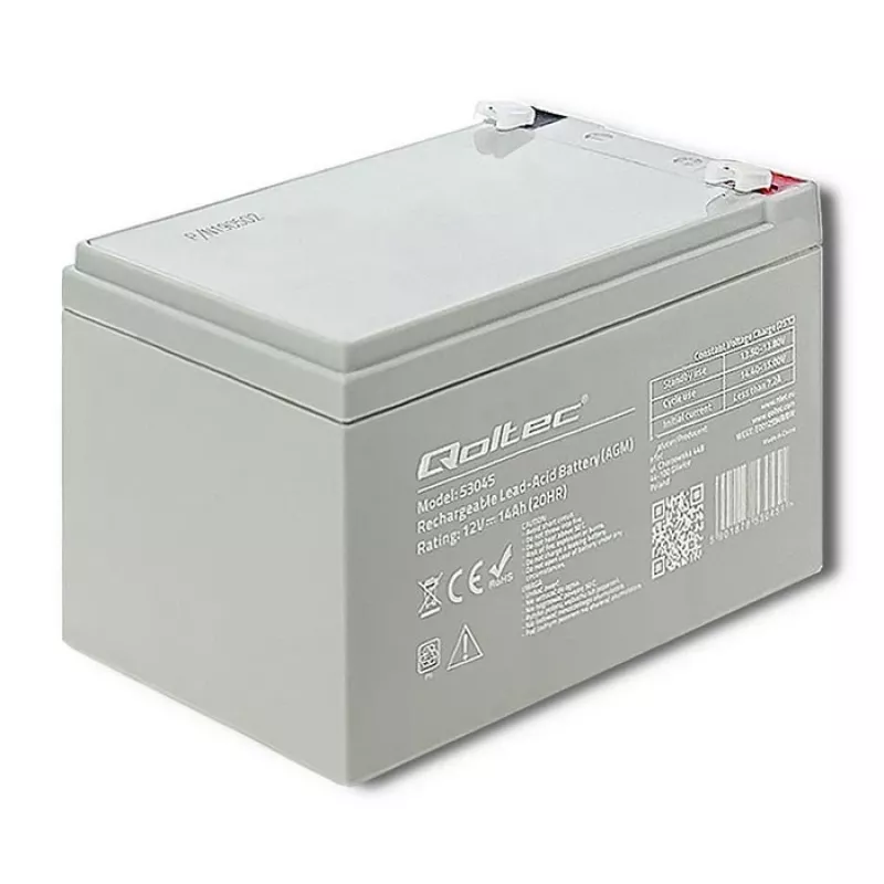Qoltec 53045 Batería AGM 12V 14Ah