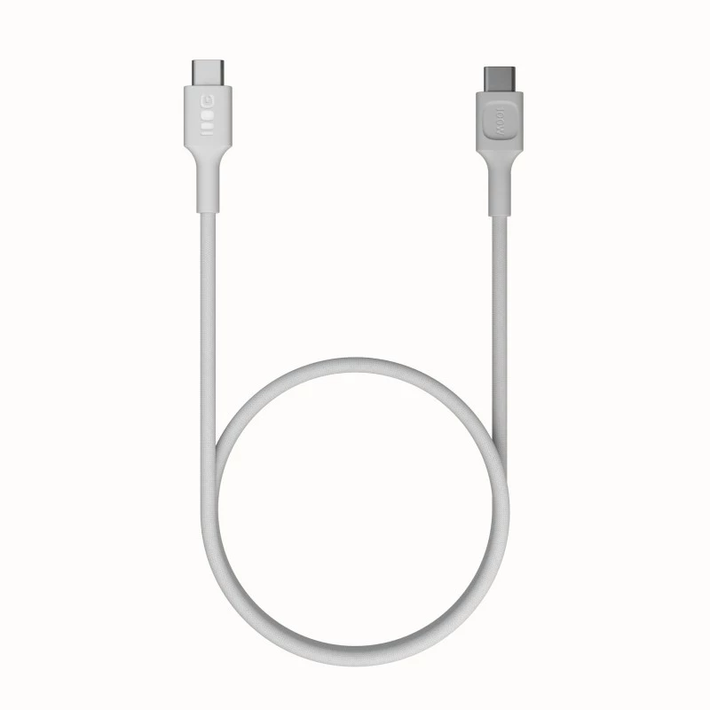 Cable USB-C-USB-C PowerStream 100W trenzado 1,2m blanco