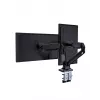 Soporte para monitor GEMBIRD MA-DA2-03 para pantallas de hasta 35 pulgadas, pinza de mesa, VESA 75x75–100x100, 20 kg, negro, Doble pantalla