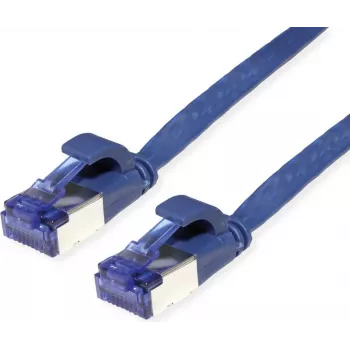 VALUE Cable de parcheo Cat.6A (clase EA) FTP, extraplano, azul, 2 m (21.99.2152)