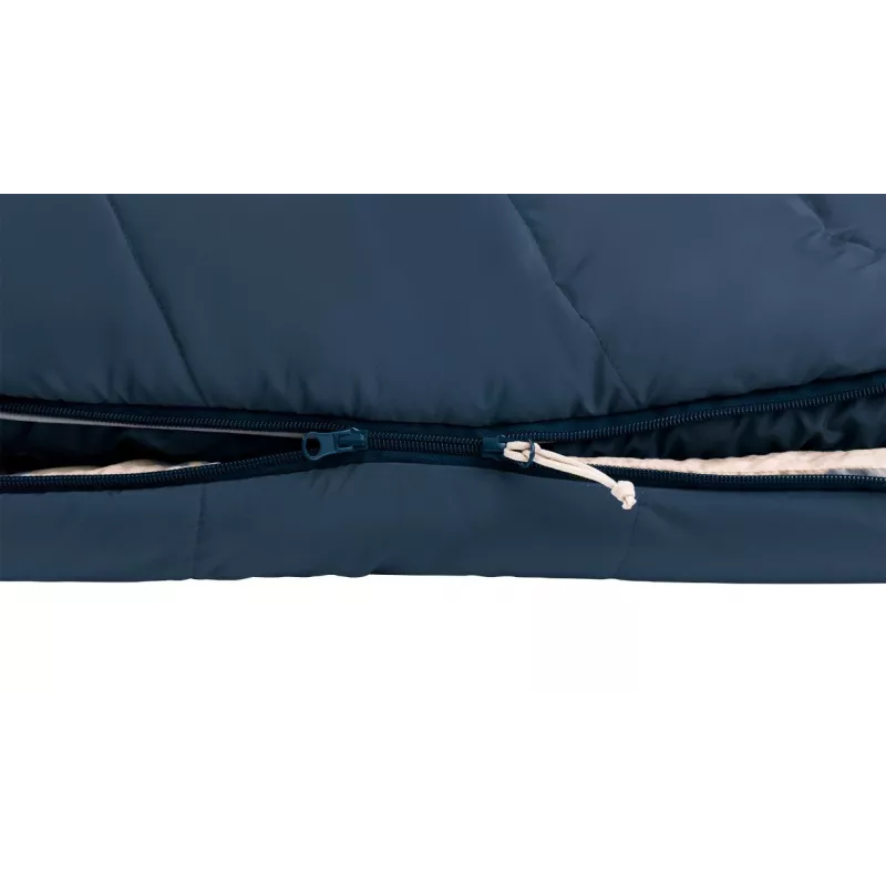 Saco de dormir Outwell infantil forma momia poliéster azul — 1700 mm de largo, 630 mm de ancho, para usuarios de hasta 150 cm