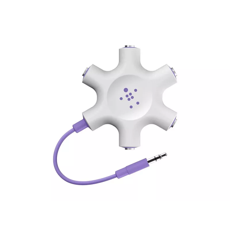 Belkin F8Z274BT - verde - blanco - 1x 3,5 mm - 5x 3,5 mm - macho - hembra