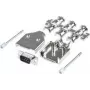 MH Connectors MHDM9-DM9P-K Set de conectores macho D-SUB 180° N.º de polos: 9 copa de soldadura 1 ud.