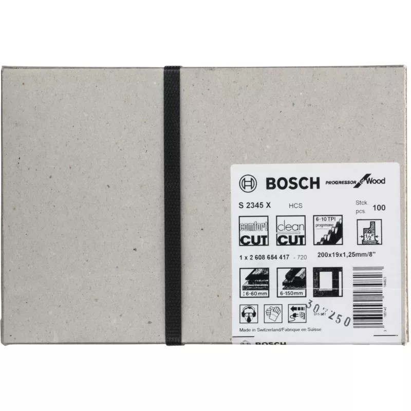 Hoja de sierra sable Bosch S 2345 X acero al carbono 20 cm