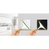 Maclean MCE702W interruptor de luz táctil, simple, de cristal, botón redondo, 86x86 mm, blanco