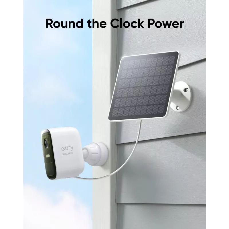 Panel solar Eufy 3W para cámaras EufyCam 2, EufyCam 2 Pro, EufyCam 2C, EufyCam 2C Pro, EufyCam S330, SolocamS230