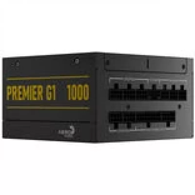 Fuente de alimentación Aerocool Premier G1 80 PLUS Gold, PCIe 5.1, ATX 3.1 - 1000 W, negra