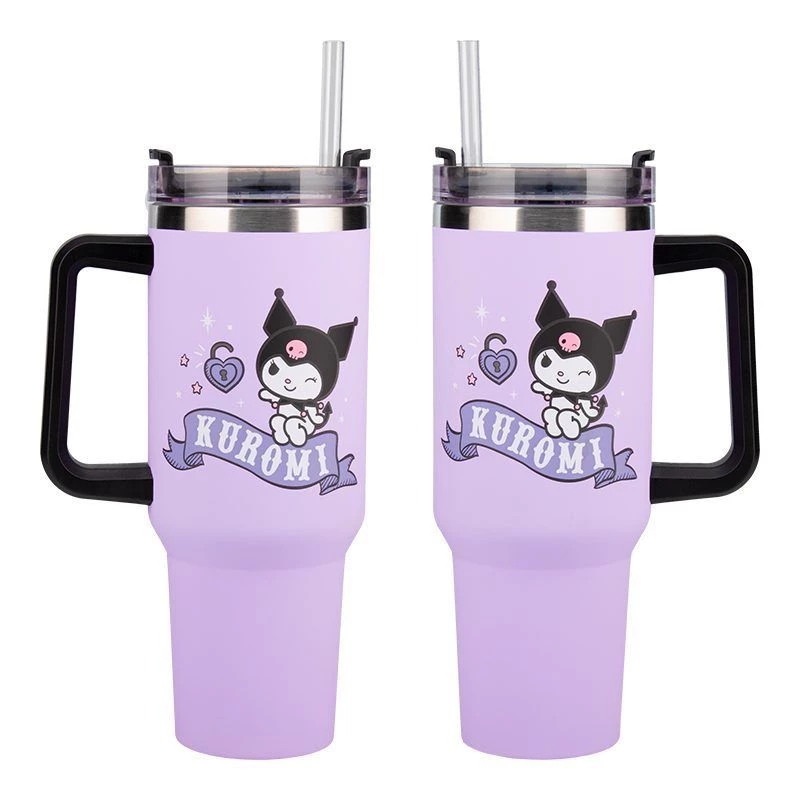 Vaso isotérmico Paladone Hello Kitty Kuromi 900 ml con pajita