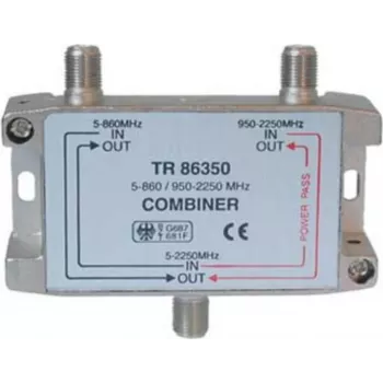 Distribuidor SAT-TV ShiverPeaks máxima conectividad 5–860 MHz / 950–2250 MHz con paso DC