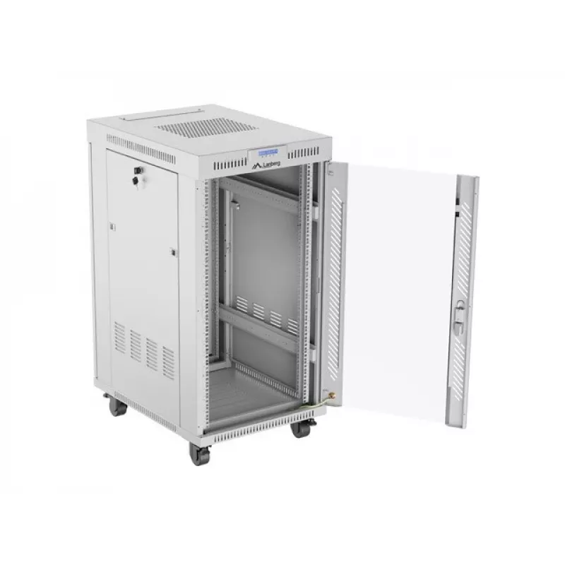 Armario independiente LANBERG FF01-6822-12SL 22U independiente, 1233×600×800 mm, IP20, 1200 kg