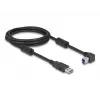 DeLOCK Cable USB conector Type-A macho a conector Type-B macho 90° en ángulo a la izquierda 2 m
