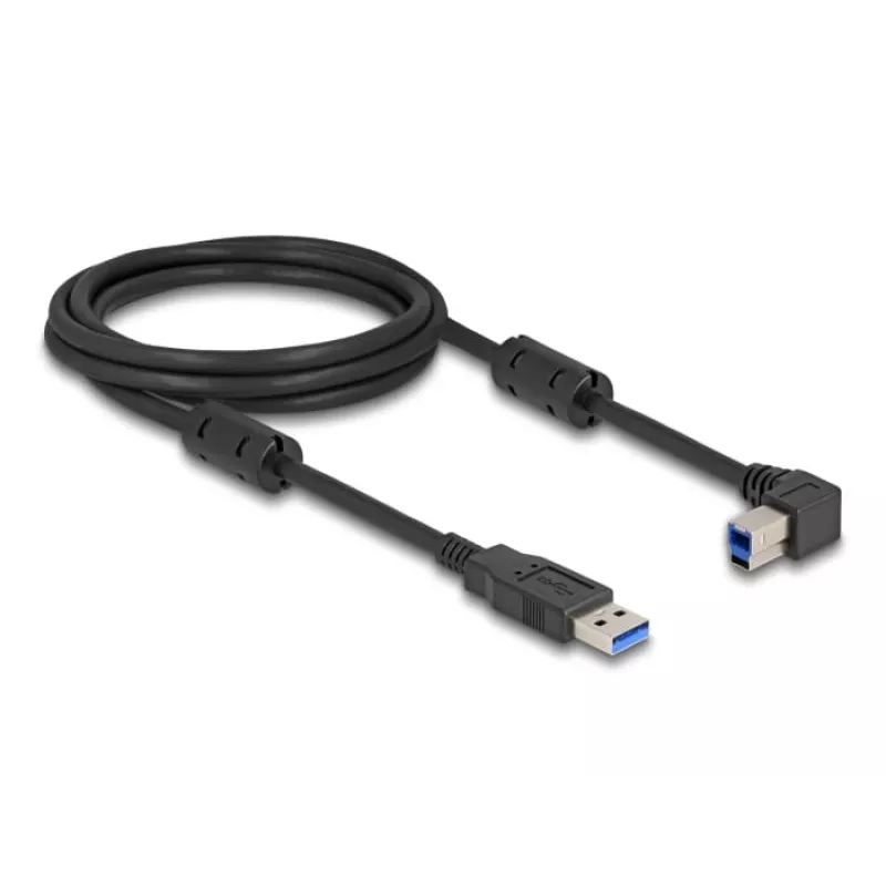 DeLOCK Cable USB conector Type-A macho a conector Type-B macho 90° en ángulo a la izquierda 2 m