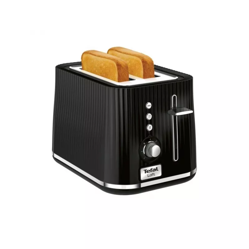 Tostadora Tefal Loft 2S TT761838, 2 ranuras, negra