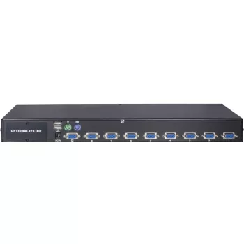Conmutador KVM Inter-Tech AS-9108DU montaje en rack negro teclado/vídeo/ratón (KVM) (88887233)