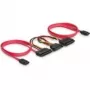 Cable SATA todo en uno DeLOCK 84356 0,5 m rojo