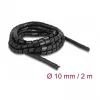 Tubo espiral flexible Delock 2 m x 10 mm negro