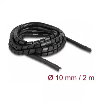 Tubo espiral flexible Delock 2 m x 10 mm negro
