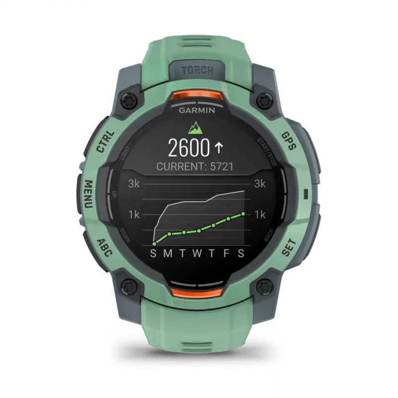 Garmin Instinct 3 AMOLED 3,05 cm (1,2) 45 mm Digital 390 x 390 píxeles Pantalla táctil Verde GPS (satélite)