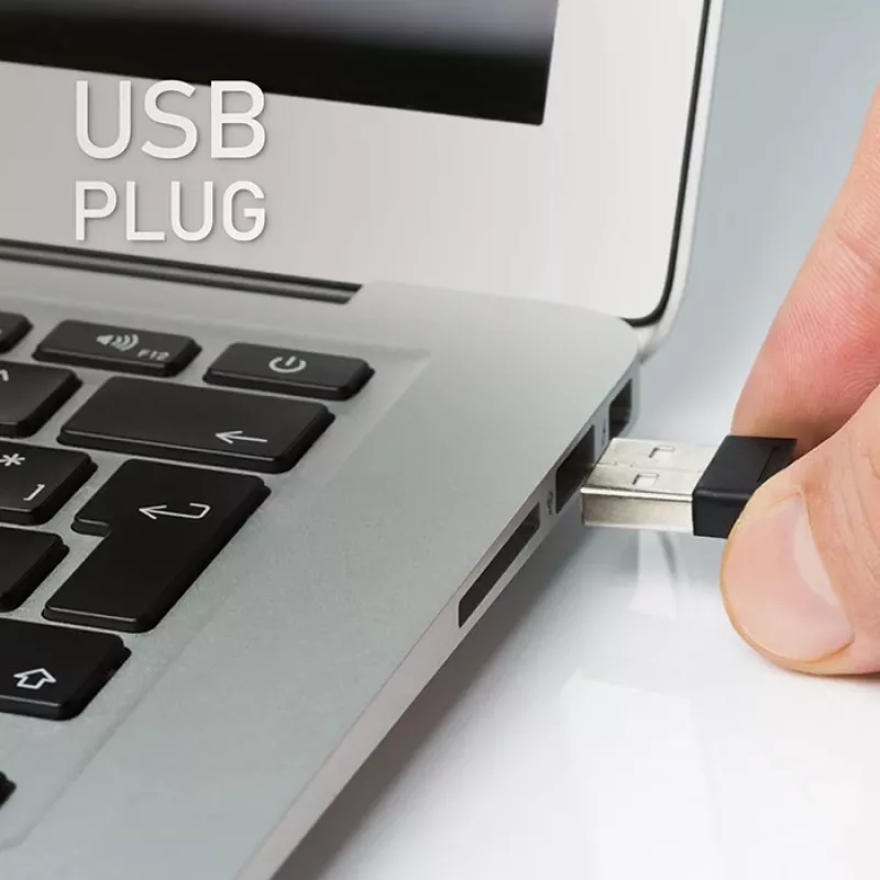Presentador con puntero láser 4en1 USB 3.0 2,4 GHz 30 m