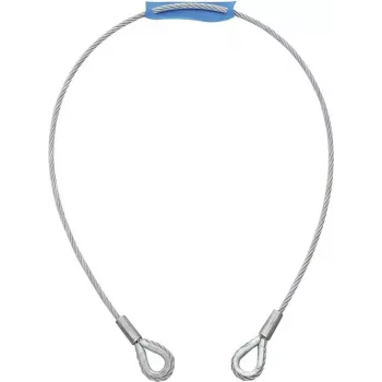 Cable de acero EUROLITE 5801048L 1000×6 mm plata con guardacabo