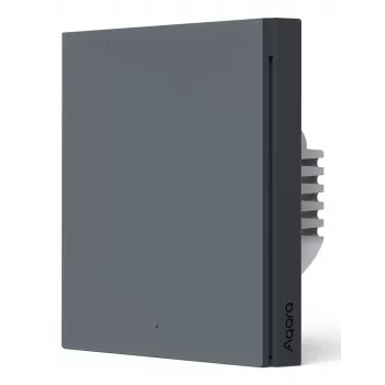 Interruptor de pared inteligente AQARA H1 EU (sin neutro, unipolar) (WS-EUK01-G), gris - interruptor de pared Zigbee con relé