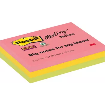 Notas adhesivas 3M 86456SSEU rectangulares multicolor 70 hojas autoadhesivas
