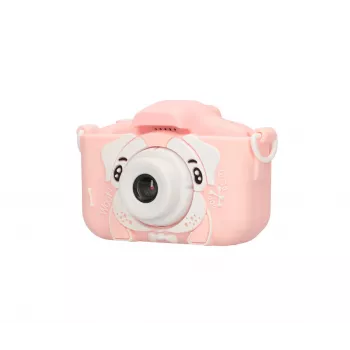 Extralink H28 SINGLE PINK – Cámara digital infantil en rosa/blanco, para niños a partir de 3 años