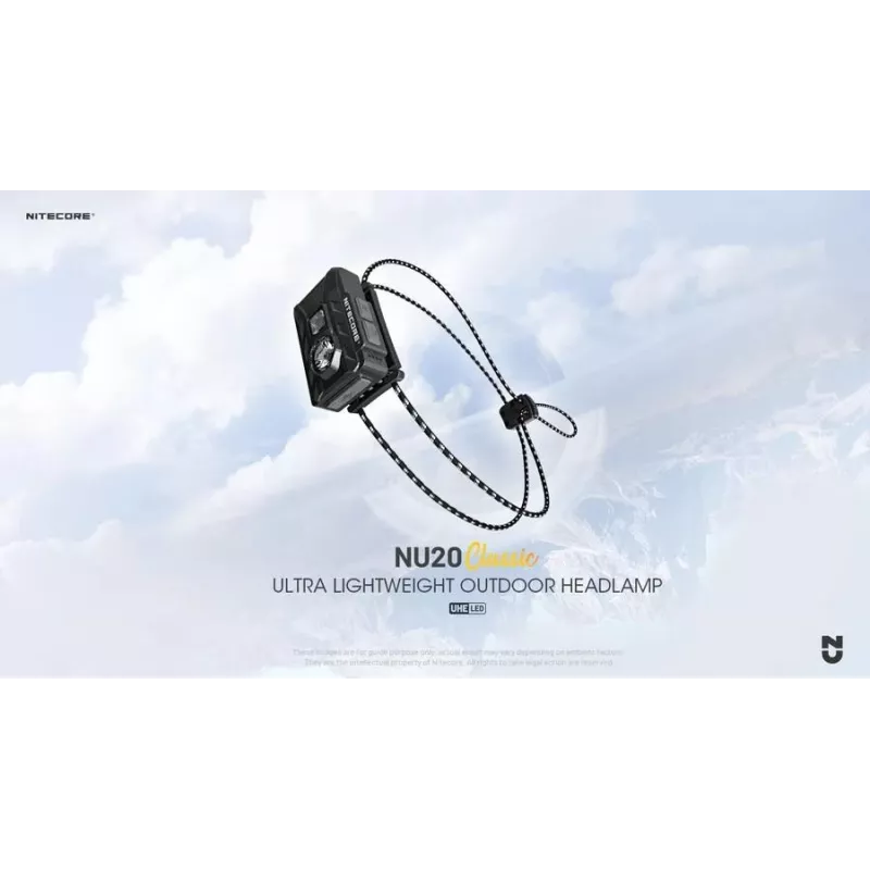 Linterna frontal serie NU 360 LUMENS/NU20 Classic Nitecore