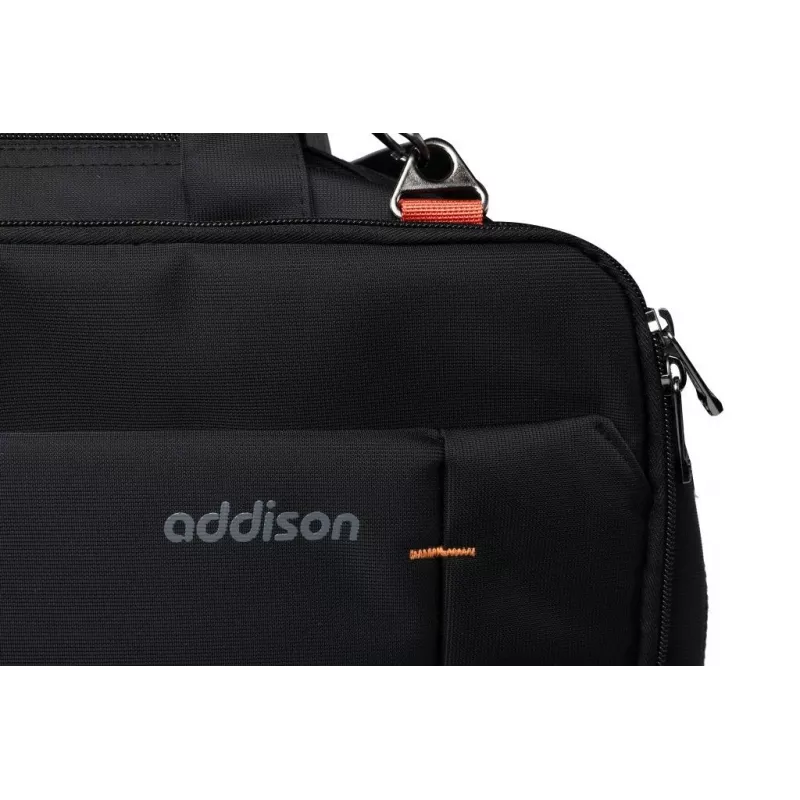 Addison 305014 Funda para portátil 35,8 cm (14,1 inch) Funda top loader Negro
