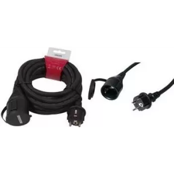 LogiLink - Cable alargador - CEE 7/7 (H) a CEE 7/7 (M) - AC 250 V - 5 m