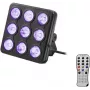 Luz de efectos LED EUROLITE modelo 42110199 con 9 LED, control DMX