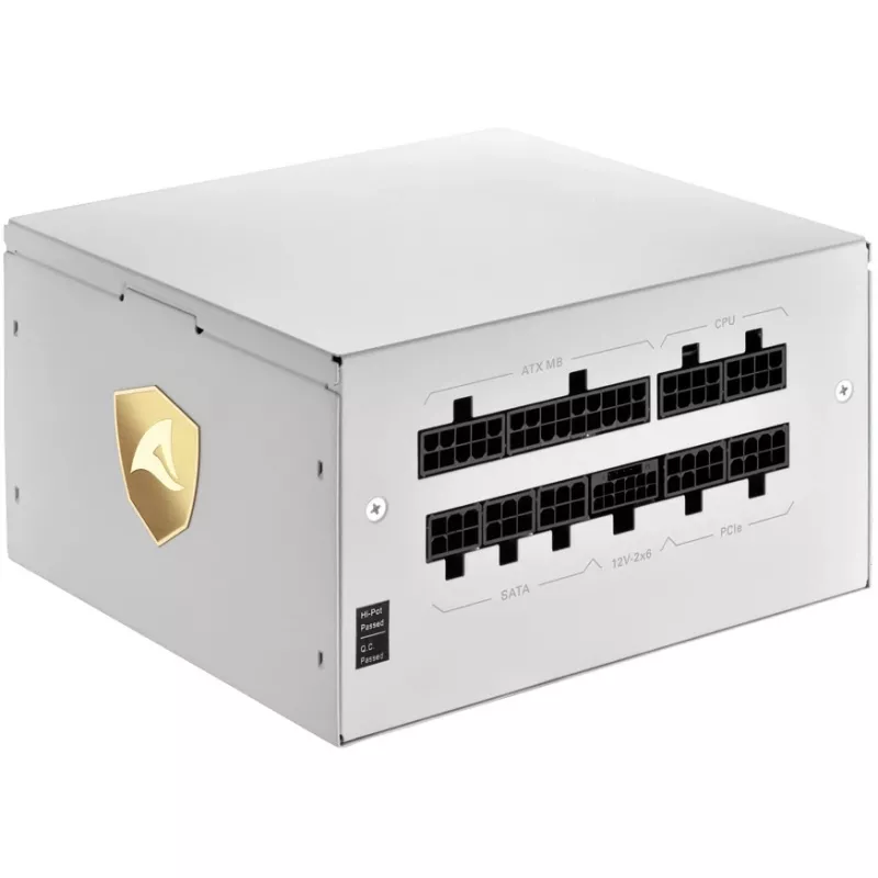 Fuente de alimentación para PC/servidor Sharkoon Rebel P20 1200 White 1x conector de alta potencia de 12 pines 4x PCIe gestión de cables