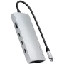 Satechi ST-P8KES adaptador multipuerto USB-C 8K con Ethernet V3, plateado