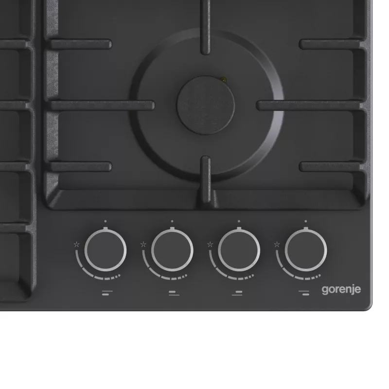 Gorenje Placa GW642AB gas número de quemadores/zonas 4 mandos giratorios negro