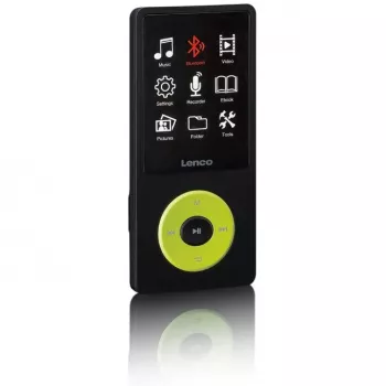 Reproductor MP3 Lenco Xemio-860GN 8 GB Negro/Verde lima LCD 18 h de reproducción