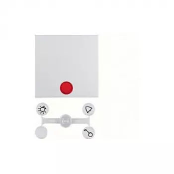 Placa de pared / tapa de interruptor berker 16218989 — sin tornillos blanco plástico, 1 elemento