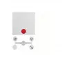 Placa de pared / tapa de interruptor berker 16218989 — sin tornillos blanco plástico, 1 elemento