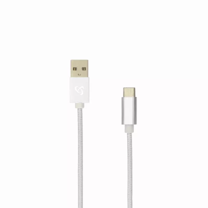Sbox USB-TYPEC-15W USB->Type C M/M 1,5 m blanco coco