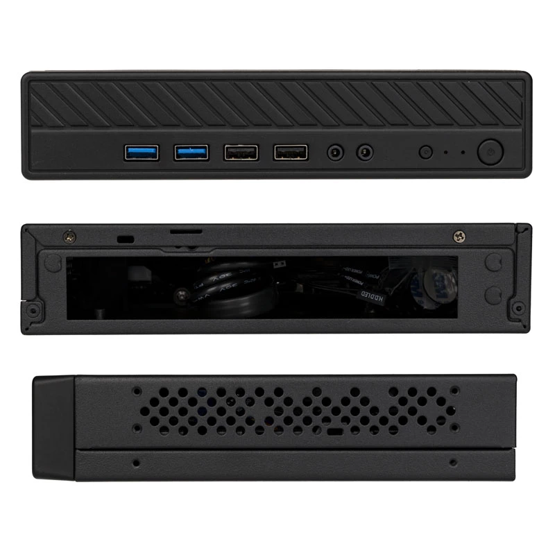 Akasa Cypher MX3 - torre Mini - PC - SGCC - negro - Thin Mini-ITX - disco duro - alimentación (A-ITX38U3-M1B)
