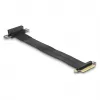 DeLOCK Tarjeta Riser PCI Express x4 conector macho a ranura x4 90° en ángulo con cable 30 cm