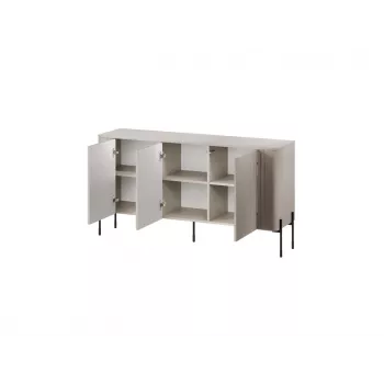 Cómoda cama meble VERA 150x40x80 cm, cashmere mate, tablero de partículas, marco de 16 mm