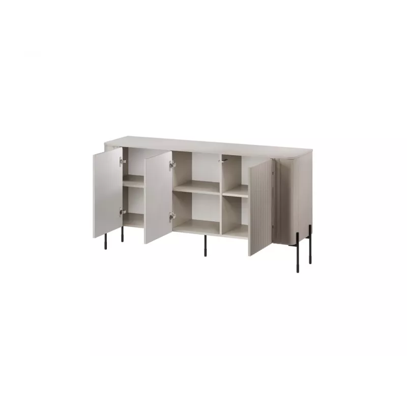 Cómoda cama meble VERA 150x40x80 cm, cashmere mate, tablero de partículas, marco de 16 mm