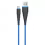 Cable USB Micro-B Devia Fish 1 Series 5V 2,4A 1,5m azul
