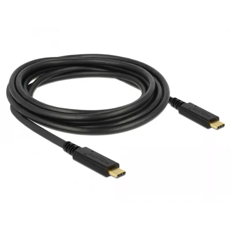 Cable USB DeLOCK 83325 USB 2.0 3 m USB-C negro