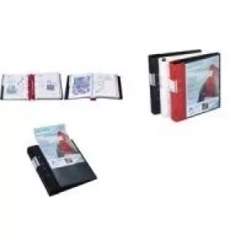 WEDO Ergogrip carpeta de presentación 58 18003, A4, 56 mm, negro/azul
