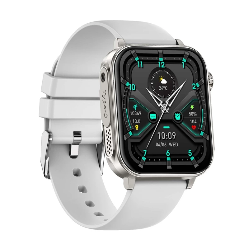 Smartwatch Colmi P80 plateado – smartwatch compacto Colmi P80, carcasa plateada