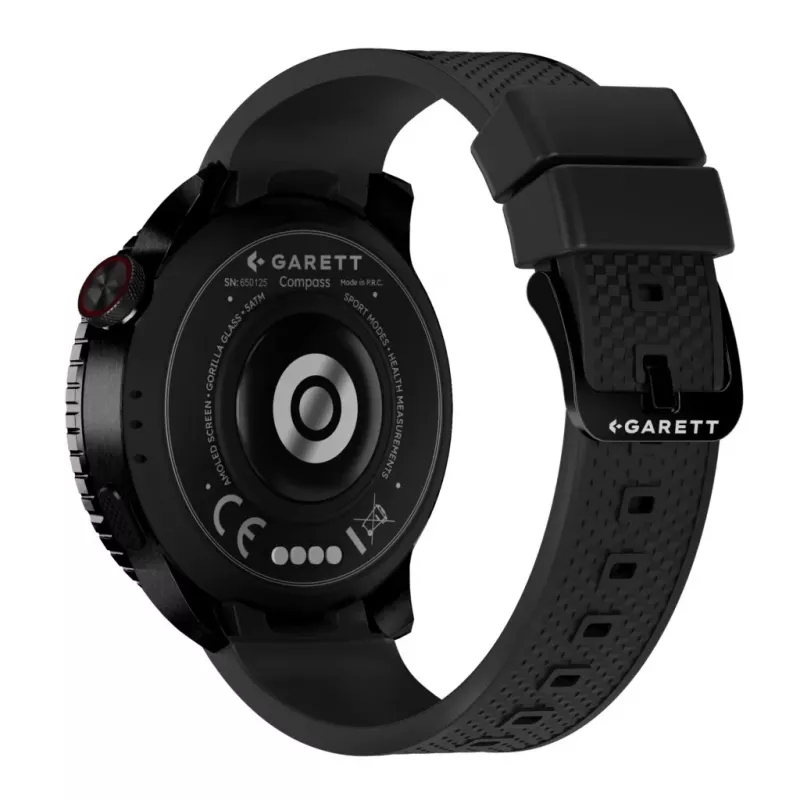 Smartwatch Garett Compass GPS negro — Smartwatch Garett Compass GPS, negro