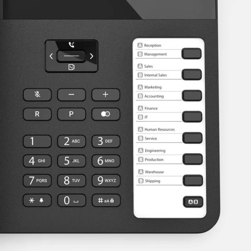 Teléfono de sobremesa con cable Gigaset DESK 600 negro – teléfono de sobremesa con cable con función de llamada