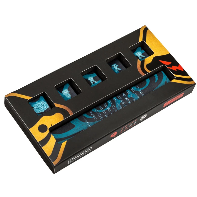 Set de teclas Traitors Taotie — PBT, sublimación de color a 5 caras, teclas compatibles con teclados mecánicos